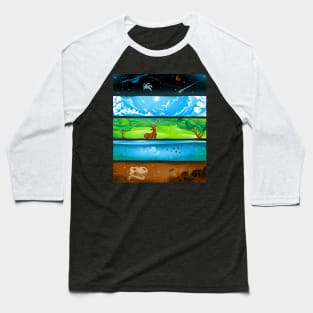 Across The Earth Baseball T-Shirt